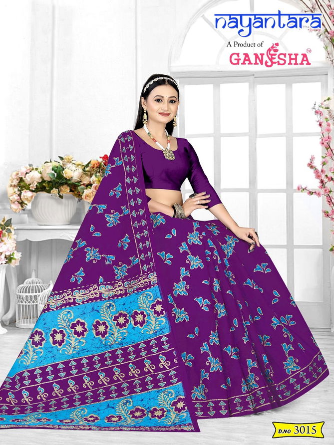 Nayantara Vol 3 By Ganesha Daily Wear Cotton Printed Saree Wholesale Market In Surat